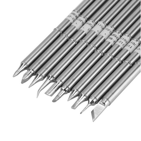 Jeffergarden,Pointes de fer à souder série T12, outil de soudage de remplacement pour Station de retouche FX-951, 10 pièces (1/5)