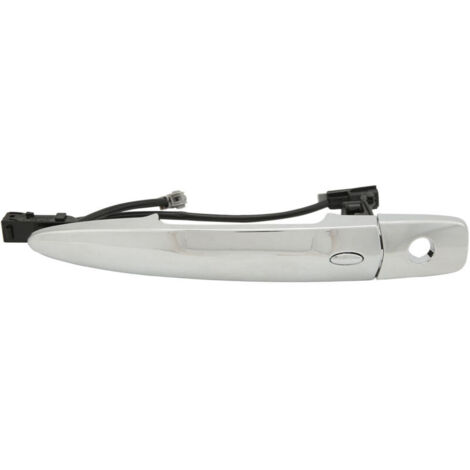 Jeffergarden – Poignée de porte extérieure conducteur avant gauche Nissan Leaf 2011-2017 – Plastique chromé – Sans trou de serrure – Remplacement facile (1/5)