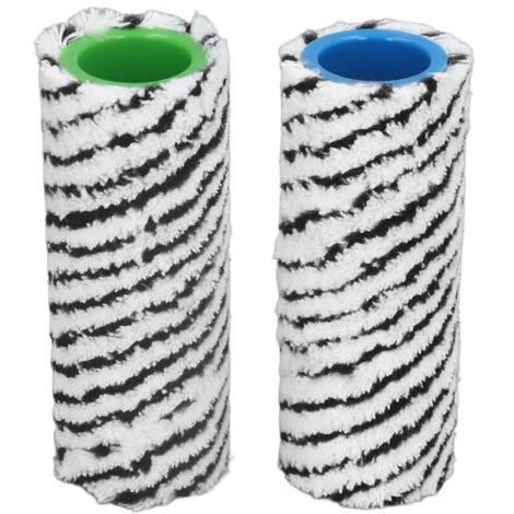 Jeffergarden Nettoyeur de sol dur Brosse Rouleau Remplacement Microfibre Lavable Utilisation sèche et humide pour Karcher FC3 FC3D FC5 FC5D FC7 Noir (1/5)