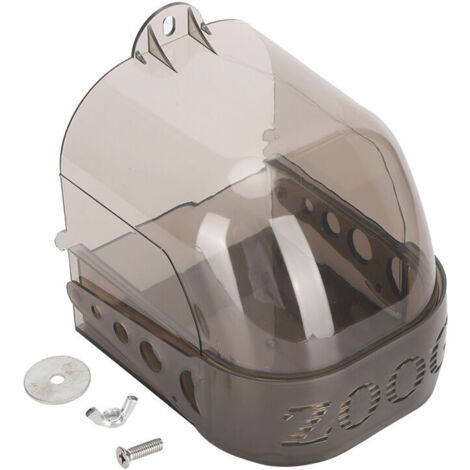 Jeffergarden Bote d'alimentation multifonction en plastique épais pour perroquets gris et noirs, Cage à oiseaux suspendue, accessoire de baignoire (1/5)