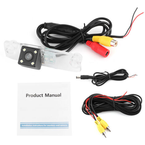 Jeffergarden Caméra de recul avec pistes pour voiture, surveillance vidéo CCD, adaptée à Hyundai NF Sonata/Tucson/Accent/Elantra/Santa Fe (1/5)