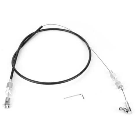 Jeffergarden Câble D'accélérateur de 36 Pouces, Câble D'accélérateur Universel de Remplacement en Acier Inoxydable Compatible avec 350 302 SBC SBF (tuyau) (1/5)