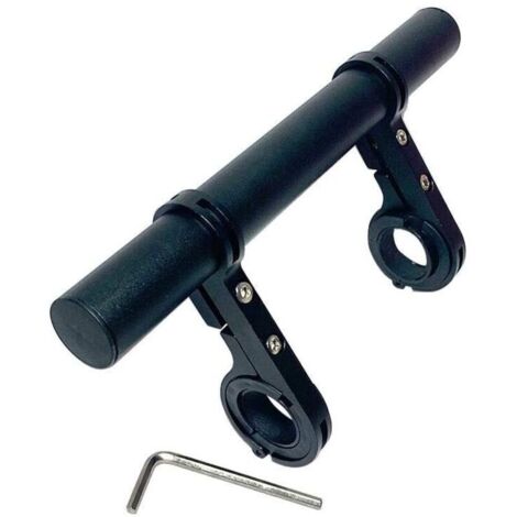 Extension Guidon,Velo Guidon Extension Lampe Lumière Support Téléphone Extension en Alliage d’Aluminium pour Motorcycle E-Vélos Bike..DEBUNS (1/5)