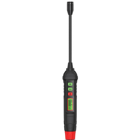 Détecteur de fuite de gaz portable HT61L, testeur de gaz combustibles méthane, analyseur de concentration avec affichage digital, outil multifonction alarme sonore,de DEBUNS (1/5)