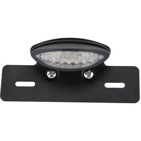 Feu arrière de moto LED, feu de freinage, stop, feux de plaque d'immatriculation pour Café Racer, blanc (1/5)