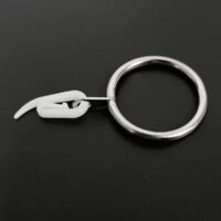 40 Pièces Anneaux de Rideaux en Métal Anneaux pour Tringle à Rideaux Anneaux de Suspension de Rideaux Anneaux de Rideau & Crochet de Rideau Pour rideaux et tringles, 30 mm Diamètre Intérieur