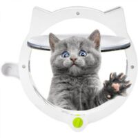 Chatière Chat Flip, Chatière Chien Chatière Blanc Hole