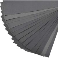 Papier de verre pour bois Papier de verre fin Papier abrasif pour usage à sec ou humide, 400, 600, 800, 1000, 1200, 1500, 2000 Grit Papier de verre pour meubles, automobile, métal, verre, jade, voitur