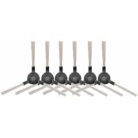 6 Pièces Brosses Latérales Robot Aspirateur Nettoyant Pièces pour Amibot Pure, Pulse et Prime,AMIBOT Prime H2O,AMIBOT Pure H2O,