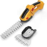 Taille-haie portatif à batterie lithium, jaune, mini taille-haie électrique, tondeuse à gazon, taille-clôture, outil de taille