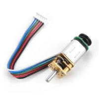 Jeffergarden Moteur à engrenages DC6V 2W GBMQ-GM12BY20 avec encodeur à disque codé magnétique (6V 30 tr/min)