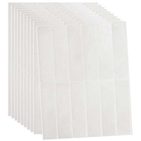 10x Fliesenfolie Wasserdicht 29x23cm – Wandaufkleber Weiß (1/5)
