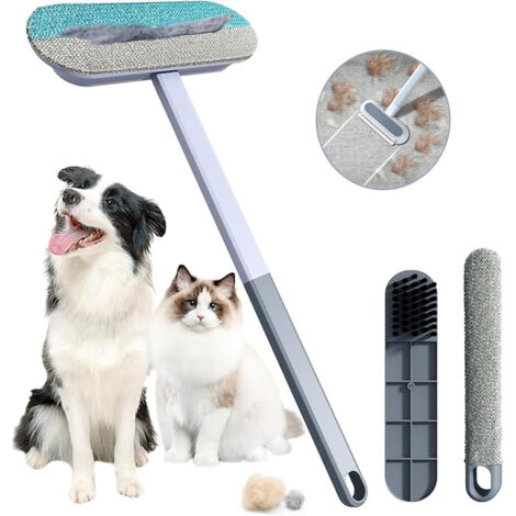 4-in-1 Tierhaarentferner-Bürste – Multifunktionales Reinigungswerkzeug für Haare, Flusen, Staub, Kopfhaare und Fenster (1/5)