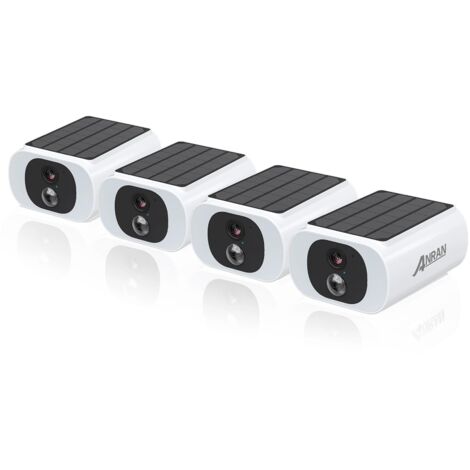 4er-Set Outdoor Wireless WIFI Kamera 2,4G 3MP Batterie Solar Sicherheit Kamera Flutlicht Farbe Nachtsicht lokalen Alarm (1/5)