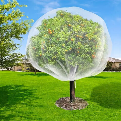 Rete Protettiva 2 × 2,4 m per Alberi e Piante – Anti-Insetti, Anti-Uccelli e Animali, con Cerniera e Cordino Regolabile (1/5)