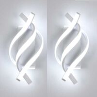 Lámpara de Pared LED 21W – 2 Piezas, Interior, Blanco Frío 6500K, Moderno