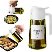 Pulverizador 2 en 1 de Aceite y Vinagre 470 ml – Spray de cocina para cocinar, freidora de aire y ensalada