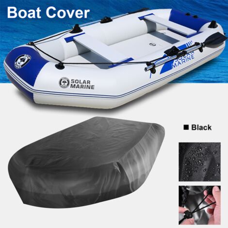 Aufblasbare Bootsabdeckung, schwarz, 230 x 165 x 46 cm, Oxford Kajak-Kanu-Plane