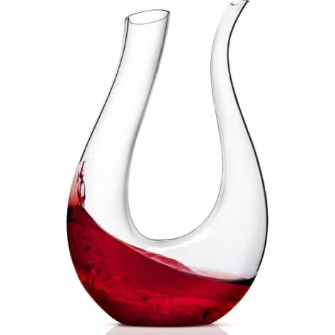 170-cl-Kristallkaraffe, mundgeblasen – Hübsches Weindekantierglas – Karaffen & (1/5)