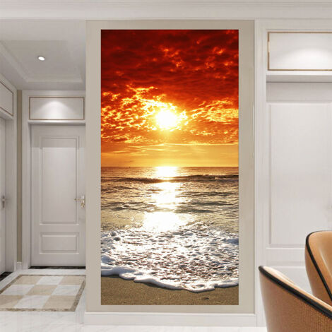 (38,5 x 200 cm x 2 Stück) 3D-Effekt-Türaufkleber 21