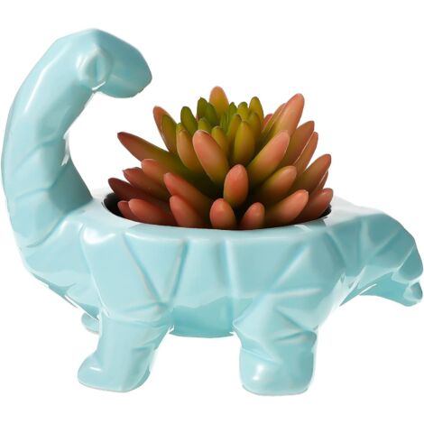 Niedlicher Dinosaurier-Keramikblumentopf für Sukkulenten (1/5)