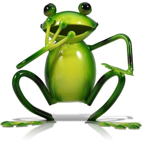 Frosch-Metallskulptur, Heimtextilien, Kunsthandwerk, Dekoration, Kreativ (1/5)