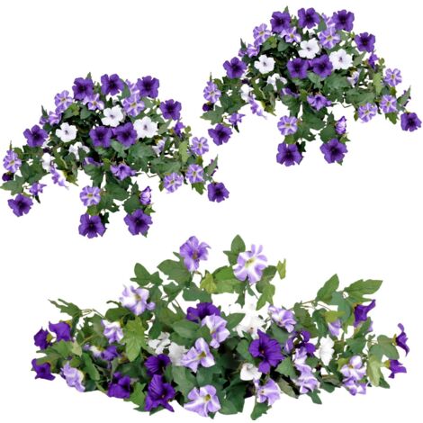 2pcs, Morning Glory Simulation Decoration, Outdoor Morning Glory Decoration, Artificial Artificial Flowers And Plants For Living Room And Outdoor Furniture Decoration
