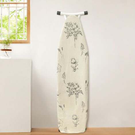 Printed ironing board cover, with drawstring closure and lining, designed to protect large ironing boards (Small bees) (1/5)