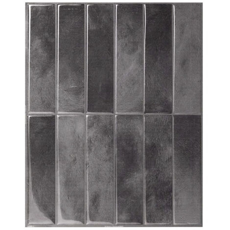 10pcs Self-Adhesive Splash Guards for Kitchen, Bathroom, and Wall Tiles, Dark Gray