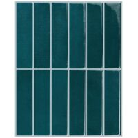 10pcs Self-Adhesive Splash Guards for Kitchen, Bathroom, and Wall Tiles, Dark Green