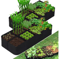 2 Pack Fabric Grow Bags for Vegetables & Herbs, Breathable Lightweight Soft Plant Pots, Ideal for Indoor & Outdoor Gardening, Balcony & Patio