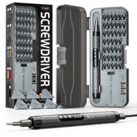 Destornillador eléctrico multifunción 47 en 1 – Mini taladro con set completo para reparaciones y bricolaje