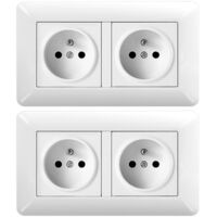 Set 2 Presa Doppia 16A da Incasso – Presa 240V Casa e Ufficio