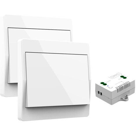 Interruptor de Iluminación Inalámbrico – Sin Baterías, Instalación Fácil, Blanco (1/5)