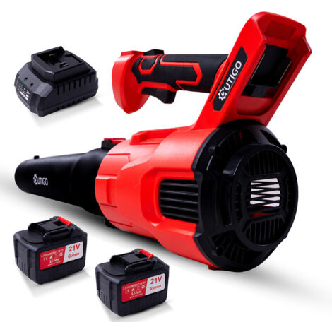Soffiatore a Batteria, Dotato di 2 batterie da 4,5 Ah, velocità del vento 49 m/s, modalità a doppia velocità, soffiatore per foglie leggero per soffiare le foglie, pulire il cortile