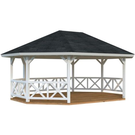 Abri de jardin en bois Betty 25,0 m2 Peint blanc (1/5)