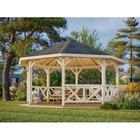 Abri de jardin en bois Betty 18,0 m2 Traité Translucide (1/5)
