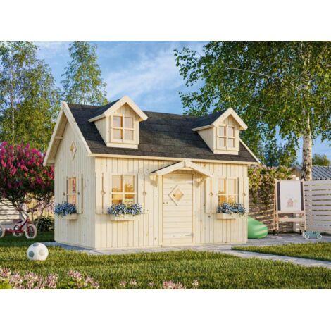 Abri de jardin en bois Marie 5,4 m2 Naturel