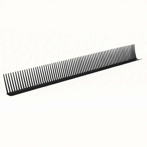 Peigne avant-toit anti oiseaux, noir mat RAL 9005