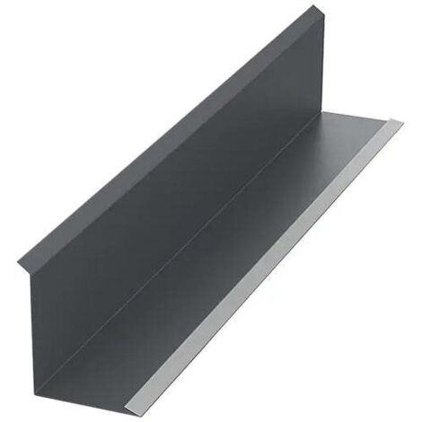 Larmier de mur pente, fixation des bacs au mur, gris Mat RAL 7024