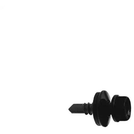 Vis auto-perceuse pour tôle métallique, noir mat RAL 9005, 100pcs, 4,8x20mm
