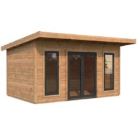 Abri de jardin en bois Aurelia 12,7 m2 Traité Marron
