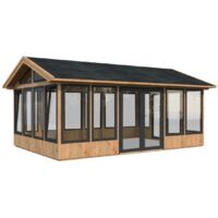 Abri de jardin en bois Isabella 22,2 m2 Traité Marron
