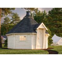 Abri de jardin en bois Eva 11,4 m2 Traité Translucide