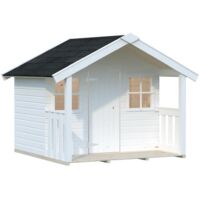 Abri de jardin en bois Felix 1,9 m2 Peint blanc