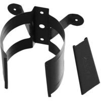 Collier de descente acier Ø90 mm – Noir RAL 9005