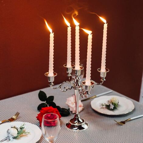 bougeoirs coniques ensemble 3 chandeliers décoration vintage - Mauritius