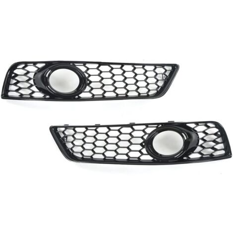 Caches de calandre antibrouillard avant noir brillant – Remplacement gauche droite pour A3 8P 2009-2013 – Plastique ABS durable - 8P0807682D