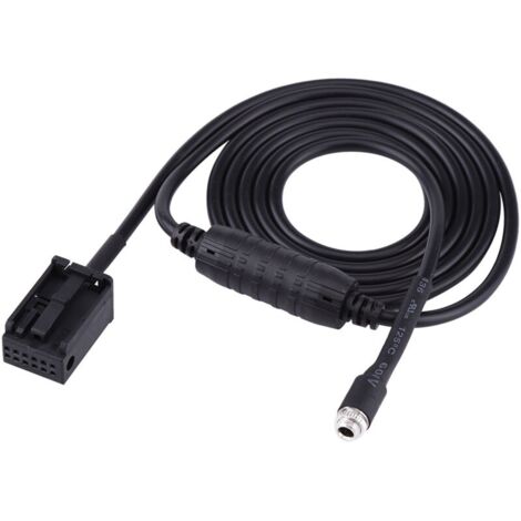 Câble adaptateur auxiliaire de fabrication exquise, pratique contre les rayures pour véhicule de voiture