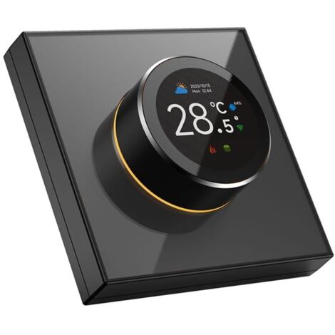 Thermostat intelligent pour TUYA, écran TFT 1,32 pouces, bouton tactile, contrôleur de température vocal WIFI avec lumières ambiantes pour la maison (1/5)